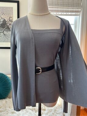 VTG 90’s Harold’s Silk Knit Cardigan and Shell Set